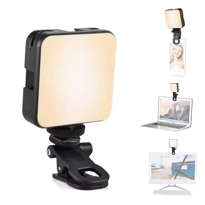 رینگ لایت سلفی LED AY-83 مناسب عکاسی و تولید محتوا ویدیو لایت حرفهای/رینگ لایت
