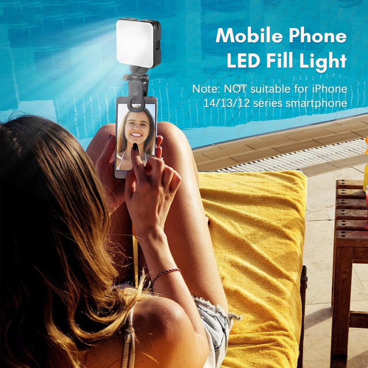 رینگ لایت سلفی LED AY-83 مناسب عکاسی و تولید محتوا ویدیو لایت حرفهای/رینگ لایت