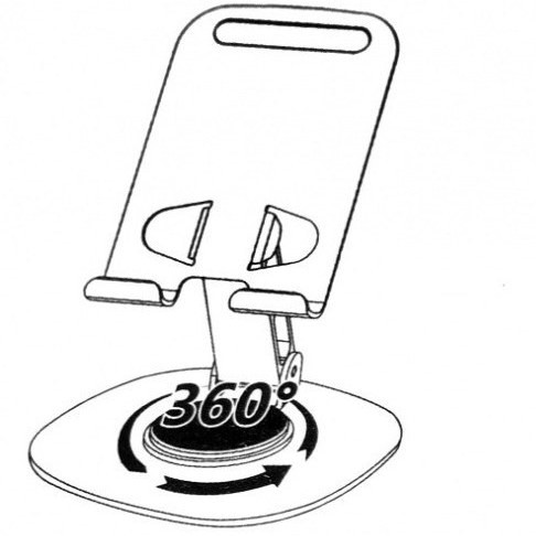 استند/ هولدر/رو میزی موبایل فلزی با قابلیت چرخش 360 درجه