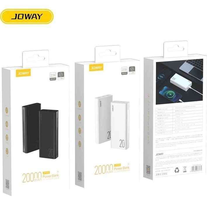 پاور بانک جووی JOWAY مدل JP-302 ظرفیت 20000 میلی آمپر