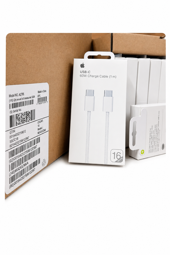 کابل شارژ USB-C به USB-C اپل 60 وات | 1 متر